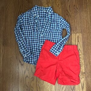 Janie and Jack shirt with shorts